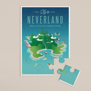 Fly To Never Land from Disney's Peter Pan 12-Piece Custom Puzzle