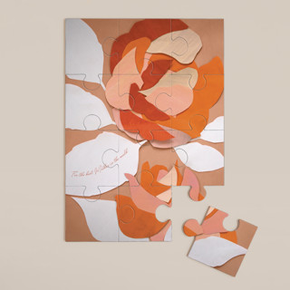 Orange Rose 12-Piece Custom Puzzle