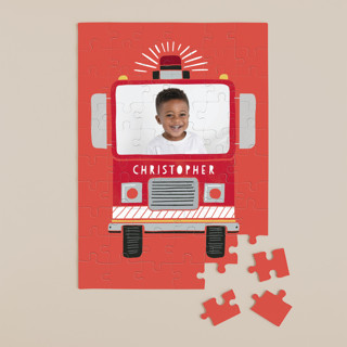 Sound the Alarm Firetruck 60-Piece Custom Puzzle