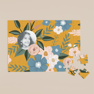 Vintage Floral 60-Piece Custom Puzzle