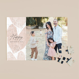 Geo Hearts 60-Piece Custom Puzzle