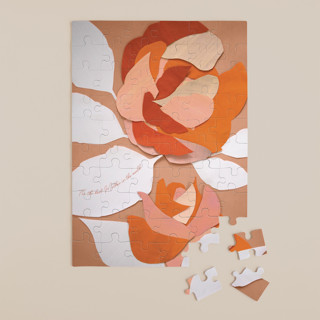 Orange Rose 60-Piece Custom Puzzle