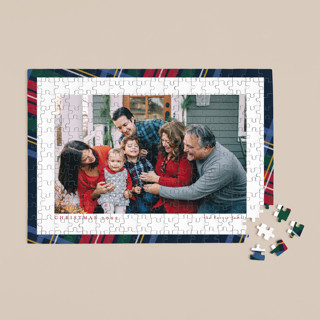 Plaid Framed 252-Piece Custom Puzzle