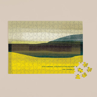 Green Bottle Abstract 252-Piece Custom Puzzle