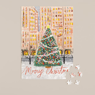 city christmas tree 252-Piece Custom Puzzle