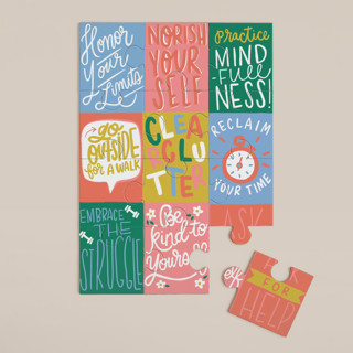Parent Self-Care 12-Piece Art Puzzle