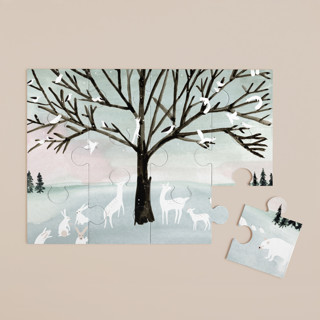 Winter Peace 12-Piece Art Puzzle