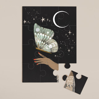 Hand Moth 12-Piece Art Puzzle