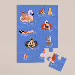 Pool Party 12-Piece Art Puzzle