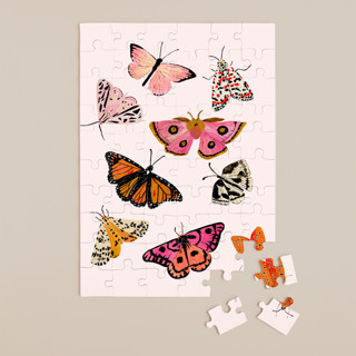 Moths & Butterflies 60-Piece Art Puzzle