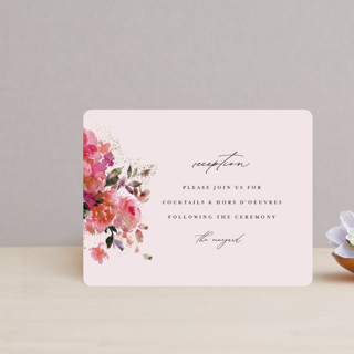 Blossoms Foil-Pressed Reception Cards