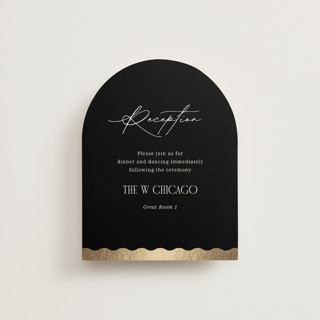 Inventive Foil-Pressed Reception Cards