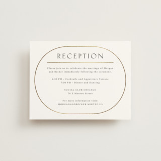 Postcard Foil-Pressed Reception Cards