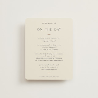 Walnut Foil-Pressed Reception Cards