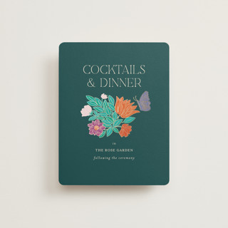 Tropical garden Foil-Pressed Reception Cards