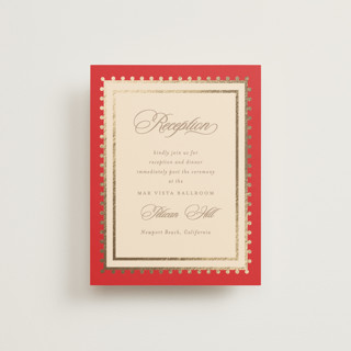 Mandapam Foil-Pressed Reception Cards