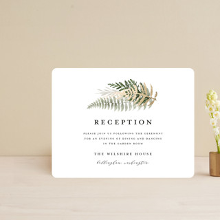 Fresh Vines Foil-Pressed Reception Cards