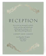dancing in the garden Foil-Pressed Reception Cards
