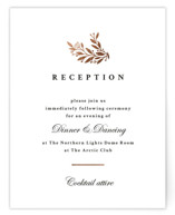 Floral Ampersand Foil-Pressed Reception Cards
