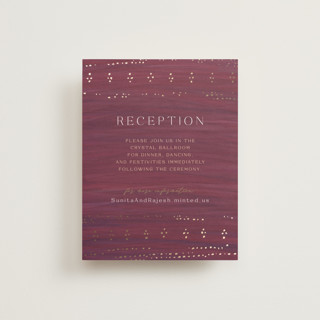 Shimmer Foil-Pressed Reception Cards