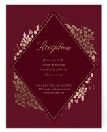 Millefleur Foil-Pressed Reception Cards