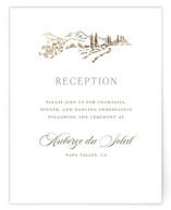 Country Elegance Foil-Pressed Reception Cards