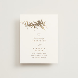 meadow cross Foil-Pressed Reception Cards