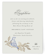meet me in the garden Foil-Pressed Reception Cards