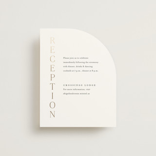Initialed Foil-Pressed Reception Cards
