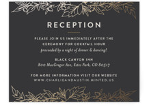 Delicate Botanicals Foil-Pressed Reception Cards