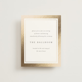 Bianca Foil-Pressed Reception Cards