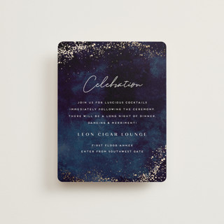 oponki Foil-Pressed Reception Cards