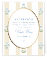Patterned florals Foil-Pressed Reception Cards