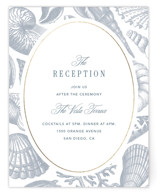 Seashore Foil-Pressed Reception Cards