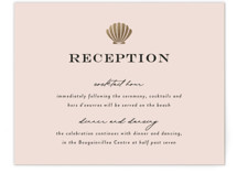 tropical getaway Foil-Pressed Reception Cards
