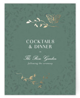 Southern Romance Foil-Pressed Reception Cards