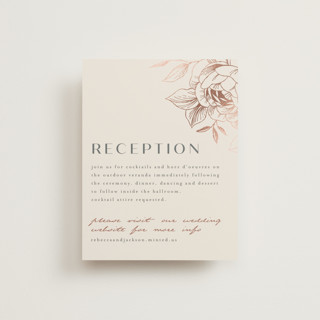 Lovely Foil-Pressed Reception Cards