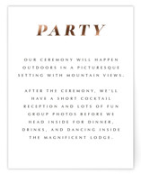 Our Ever After Foil-Pressed Reception Cards