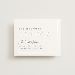 Gilded Border Foil-Pressed Reception Cards