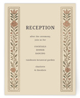 Botanical Tapestry Foil-Pressed Reception Cards