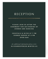 deco arch Foil-Pressed Reception Cards