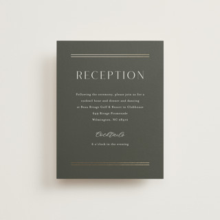 Perfect Pair Foil-Pressed Reception Cards