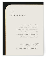 Tuxedo Foil-Pressed Reception Cards