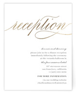 Love Foil-Pressed Reception Cards