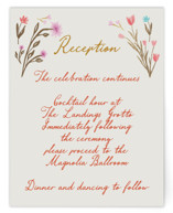 Chantilly Foil-Pressed Reception Cards