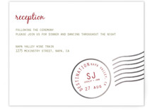 A Faraway Destination Foil-Pressed Reception Cards