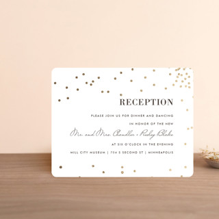 Thrilling Foil-Pressed Reception Cards