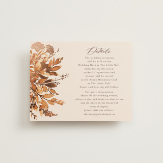 Wedding in Aspen Foil-Pressed Reception Cards
