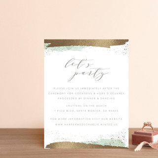 Tide Foil-Pressed Reception Cards
