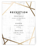 Gilded Concrete Foil-Pressed Reception Cards